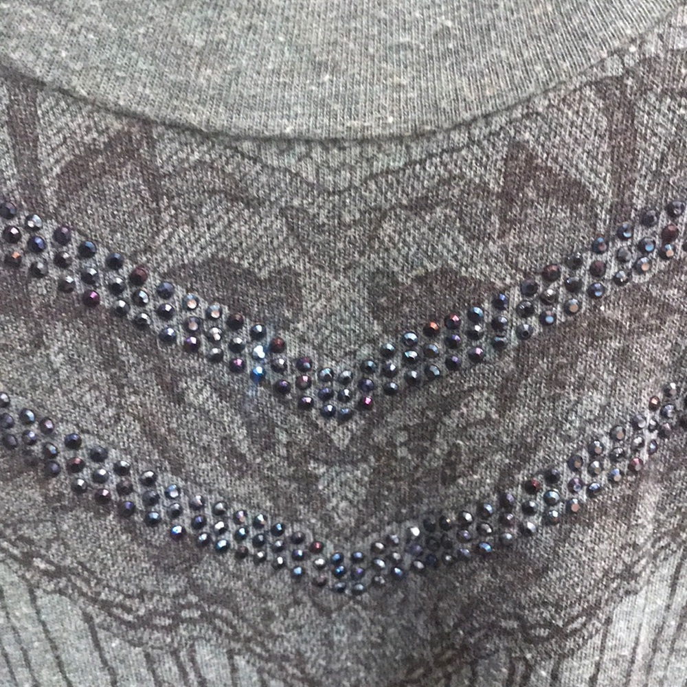 - Miss Me Rhinestone Studded Top - Picture 3 of 4